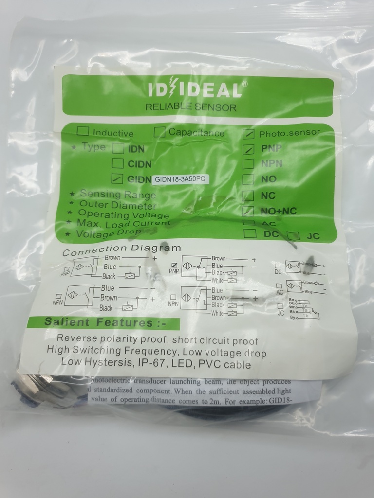 GIDN18-3A50PC IDEAL Proximity sensor