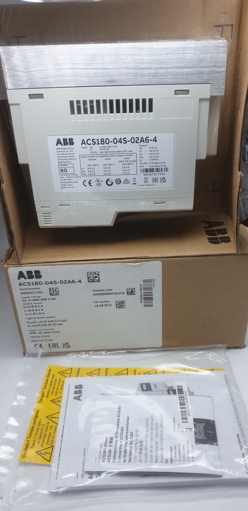 ACS180-04S-02A6-4 ABB Variable Frequency Drive (VFD)